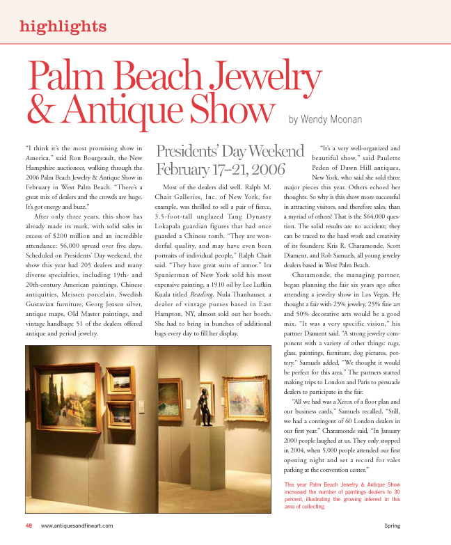 The 2006 Palm Beach Jewelry & Antique Show by Wendy Moonan
