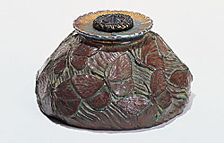 Fig. 8: Butterfly inkstand, probably designed by Clara Driscoll pre-1906. Bronze and glass. H. 2-1/2, W. 5 in. Private collection. Photograph by Glenn Castellano. Clara Driscoll and the Tiffany Girls: The Women of Tiffany Studios by Margaret K. Hofer, Nina Gray, and Martin Eidelberg