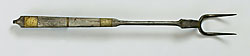 Fork, Southeastern Pa., 1809. Iron, brass. Made for Love: Selections from the Jane Katcher Collection of Americana by Erin E. Eisenbarth