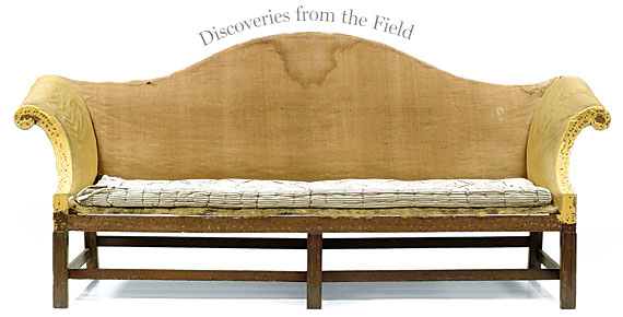 Discoveries From The Field A Hollingsworth Family Sofa And Its 1 Sofa Philadelphia Circa 1768 Mahogany Oak Yellow Pine Woven Steel H 38 L 95 D 37 In Courtesy Of The Museum Art