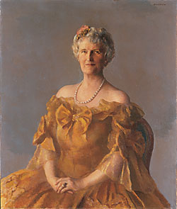Fig. 1: Mrs. John D. Rockefeller Jr. (1874-948), by Robert Brackman (1898-1980), 1941. Oil on canvas. Courtesy of The Colonial Williamsburg Foundation. A Premier Folk Art Museum Celebrates Fifty Years and a New Home by Carolyn J. Weekley