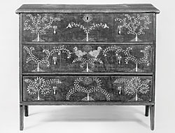 Fig. 2: Photograph taken in 1929 of the chest illustrated in fig. 3. A Taunton Chest Redivivus by Gerald W.R. Ward