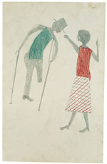 Bill Traylor
Untitled (Fighting Couple)
1939-42
Birmingham Museum of Art, Museum Purchase, 2003.26