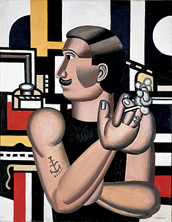 Fernand Léger, The Mechanic, 1920,
Oil on canvas, National Gallery of Canada, Ottawa
© 2006 Artists Rights Society (ARS), New York / ADAGP, Paris Modernism: Designing a New World 1914-1939 to Emphasize American Works