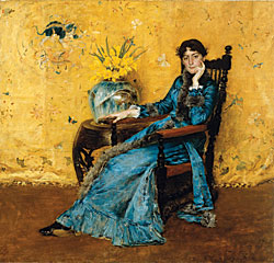 Click Here for Enlarged Version Fig. 2: Portrait of Miss Dora Wheeler, ca, 1883. Signed "W. M. Chase" at upper right. Oil on canvas, 62-1/2 x 65-1/2 inches. Cleveland Museum of Art, Gift of Mrs. Boudinot Keith in Memory of Mr. and Mrs. J. H. Wade, November 17, 1921.