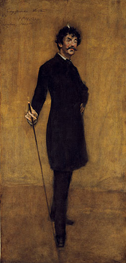 Fig. 3: James McNeill Whistler, 1885. Inscribed, signed and dated "To my friend Whistler/Wm. M. Chase/ London 1885" at upper left. Oil on canvas, 74-3/8 x 36-1/4 inches. The Metropolitan Museum of Art, Bequest of William H. Walker, 1918.