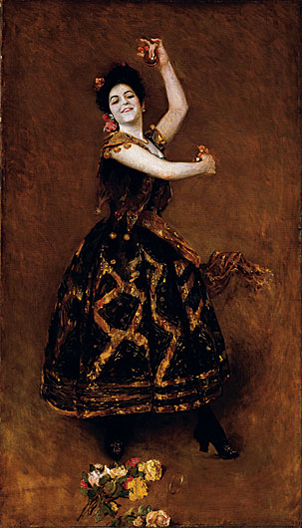 Fig. 4: Carmencita, 1890. Signed "Wm. M.Chase" at lower right. Oil on canvas, 69-7/8 x 40-7/8 inches. The Metropolitan Museum of Art, Gift of Sir William Van Horne, 1906.