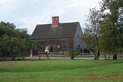 On Nantucket, Trust members visit the Jethro Coffin house of 1686, the oldest house on the island.