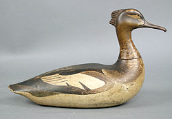 Click Here for Enlarged View Fig. 2: Lothrop Holmes (1824-1899), Merganser hen decoy, circa 1875. Private collection; Photograph courtesy of Guyette and Schmidt.