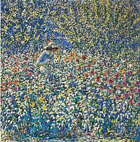 Fig. 8: Louis Ritman (1889–1963) Flower Garden, ca. 1913. Oil on canvas, 39-1/4 x 39 inches. Courtesy, Phoenix Art Museum, Phoenix, Ariz. Gift of Mr. and Mrs. John M. Redfield Jr.