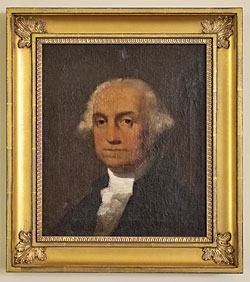 This early nineteenth-century portrait of George Washington is by an anonymous artist.