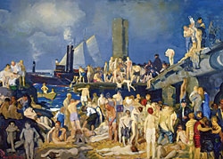 George Bellows (1882–1925) River Front, No. 1, 1915. Oil on canvas, 45-3/8 x 63-1/8 inches. Columbus Museum of Art, Ohio; Howald Fund Purchase, 1951.011.