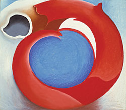 Georgia O’Keeffe (1887–1986) Goat’s Horn with Red, 1945 Pastel on paperboard, 27-13?16 x 31-5/8 inches Hirshhorn Museum and Sculpture Garden, Smithsonian Institution, Washington, D.C.; gift of Joseph H. Hirshhorn, 1972.