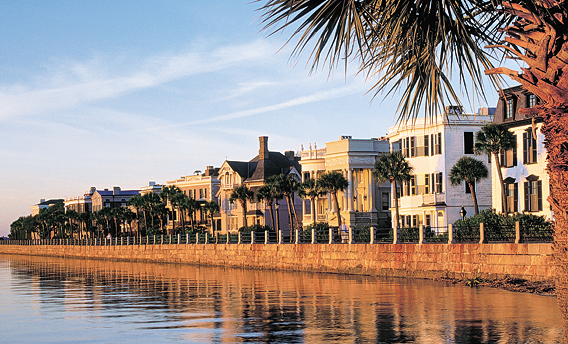 Fig. 1: The view of Charleston’s “High Battery,” the seawall along the harbor near the tip of the peninsula, from Historic Charleston Foundation’s headquarters exemplifies the architecture and urban fabric of the historic district that the foundation works to preserve. Photograph by Ron Rocz.