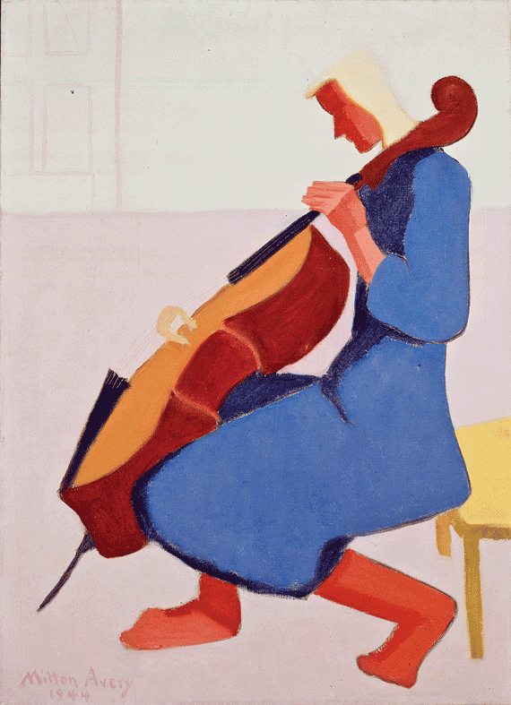 Fig. 7: Milton Avery (1893–1965) Cello Player in Blue, 1944 Oil on canvas, 36 x 26 inches Permanent Collection of the Neuberger Museum of Art, Purchase College, State University of New York; Gift of Roy R. Neuberger