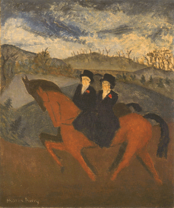 Fig. 2: Milton Avery (1893–1965) Sunday Riders, 1929 Oil on canvas, 30 x 25 inches Permanent Collection of the Neuberger Museum of Art, Purchase College, State University of New York; Gift of Roy R. Neuberger