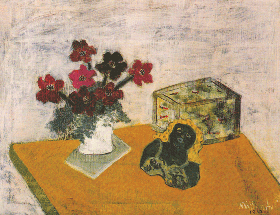 Fig. 10: Milton Avery (1893–1965) Anemones and Guppies, 1943 Oil on canvas, 36 x 42 inches Permanent Collection of the Neuberger Museum of Art, Purchase College, State University of New York;  Gift of Roy R. Neuberger