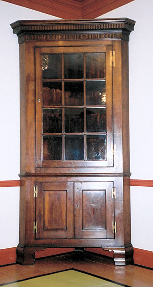 Philadelphia Area Cherry Corner Cupboard