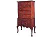 A fine New England Painted Highboy