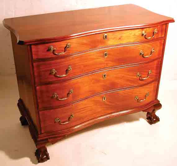 The Peabody Family Reverse Serpentine Chest of Drawers