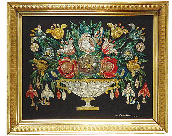 Folk Art Tinsel Painting