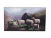 Oil on Canvas of Sheep on a Cliff