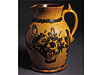 Decorated Presentation Stoneware Pitcher
