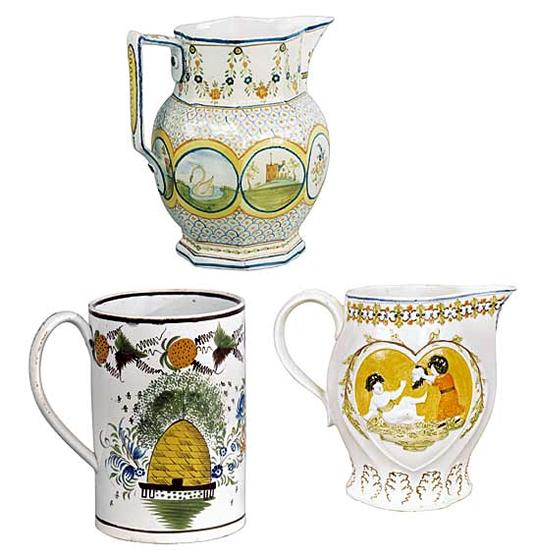 Unusual Forms and Designs of English Prattware