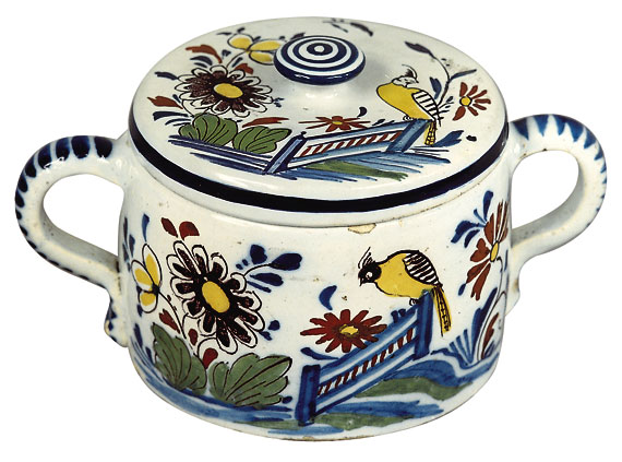 Dutch Delft Butter Tub
