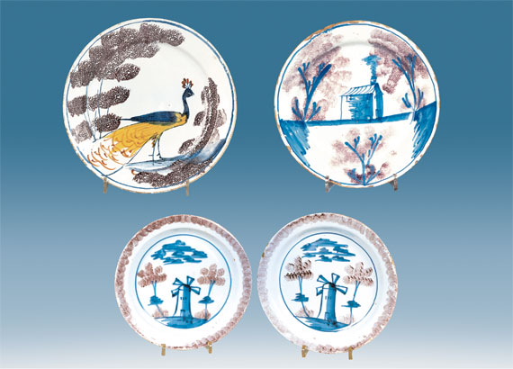 Interesting English Delft Plates
