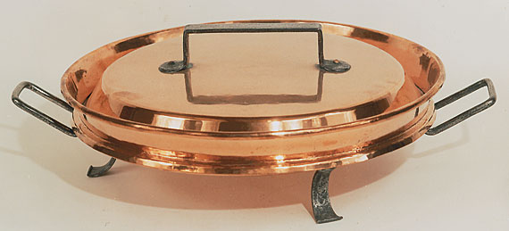 Very Large Omelette Pan with Iron Handles and Feet