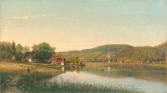 Lake Village (Swiss Scene)