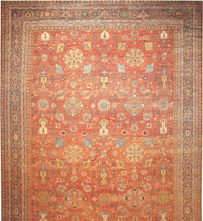 Antique Sultanabad Persian Carpet