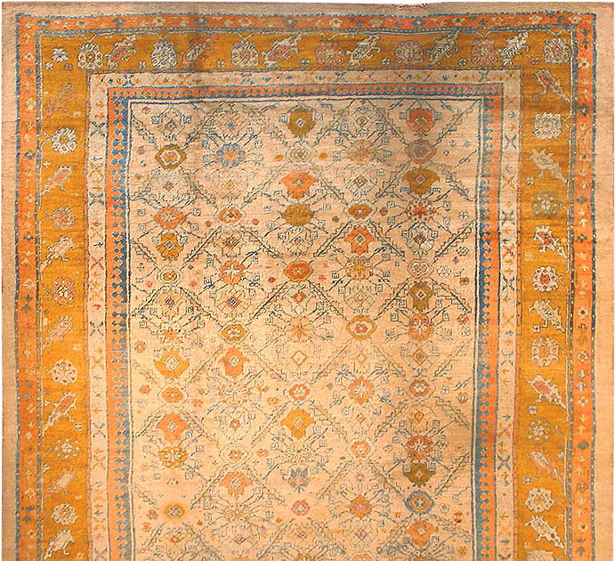 Antique Oushak Turkish Carpet