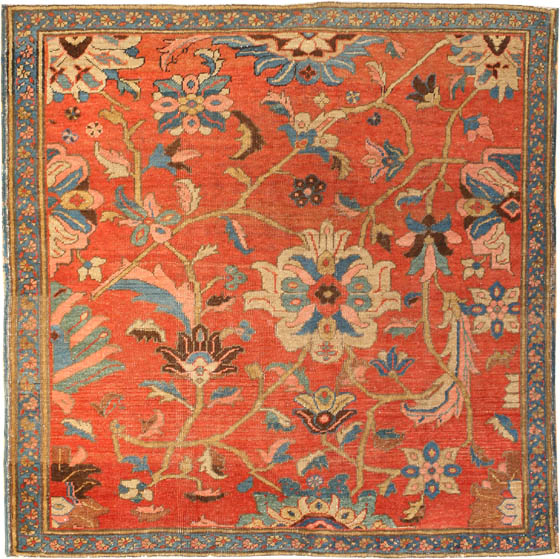 Antique Persian Bakshaish Rug