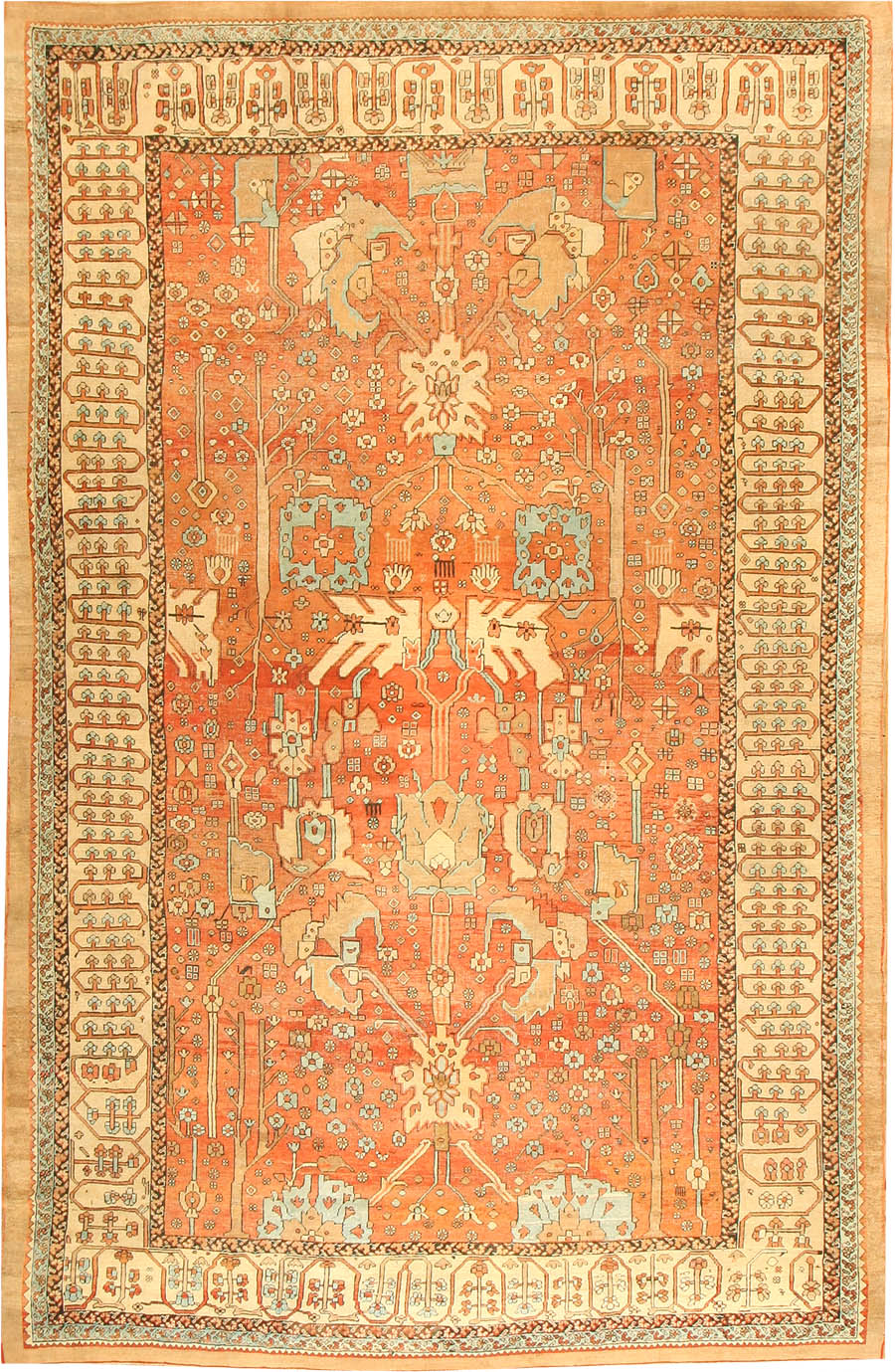 Antique Persian Bakshaish Carpet