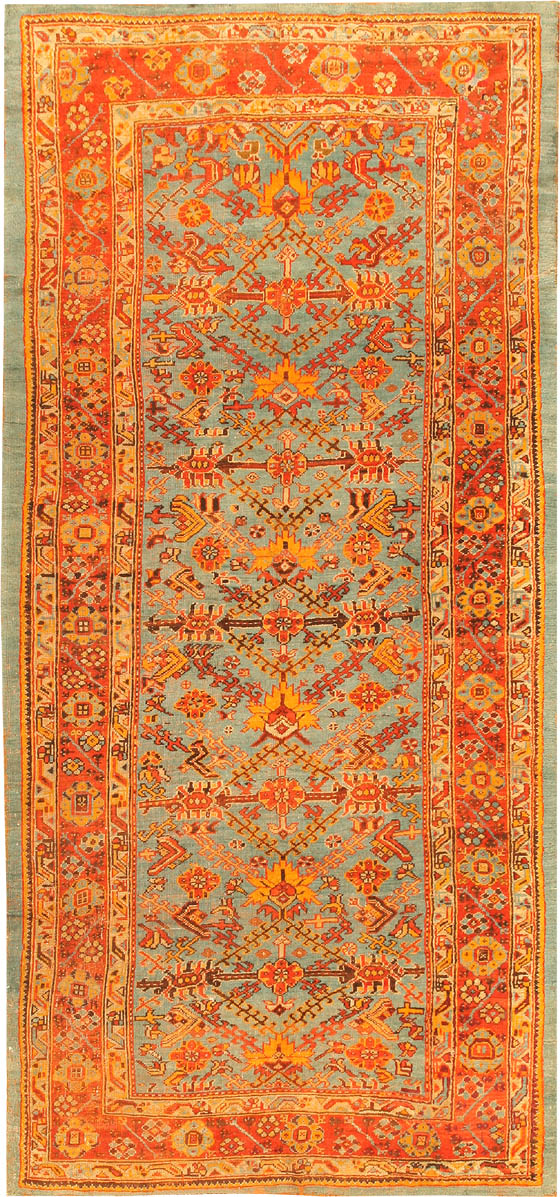 Antique Turkish Oushak Rug