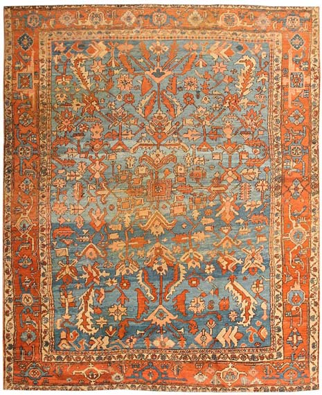 Antique Persian Bakshaish Rug / Carpet