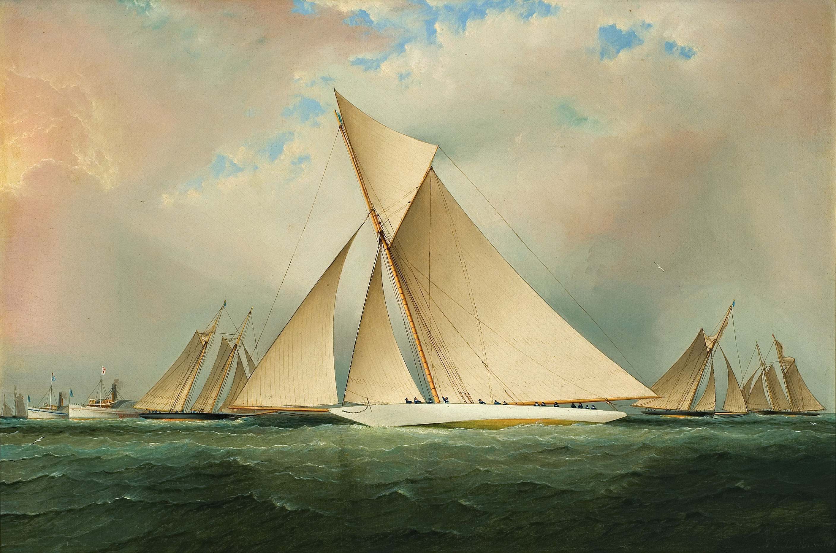 America's Cup Yacht VIGILANT, 1893