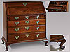Rare Queen Anne Pad Foot Desk