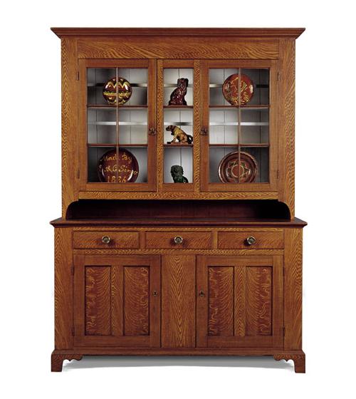 Paint Decorated Dutch Cupboard