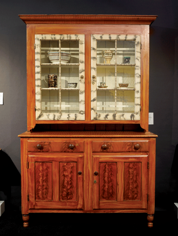 Paint Decorated Dutch Cupboard