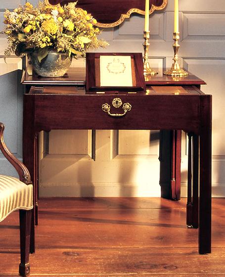 English Chippendale Mahogany Architect's Table