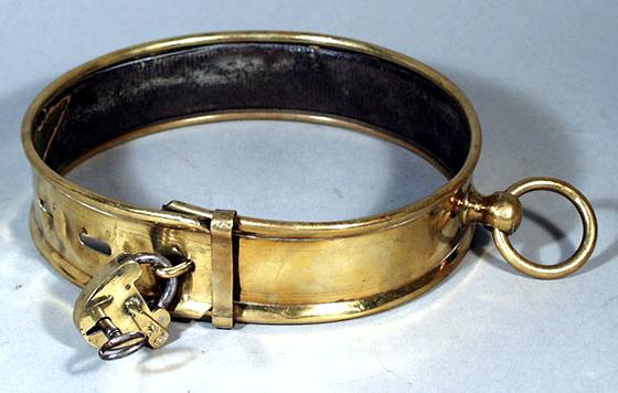 Georgian Brass Dog Collar