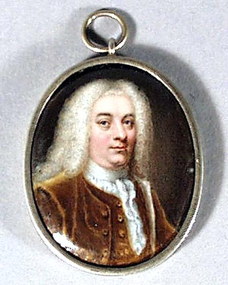 Enamel Portrait Miniature of a Gentleman