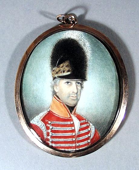 British Portrait Miniature Of A Major General