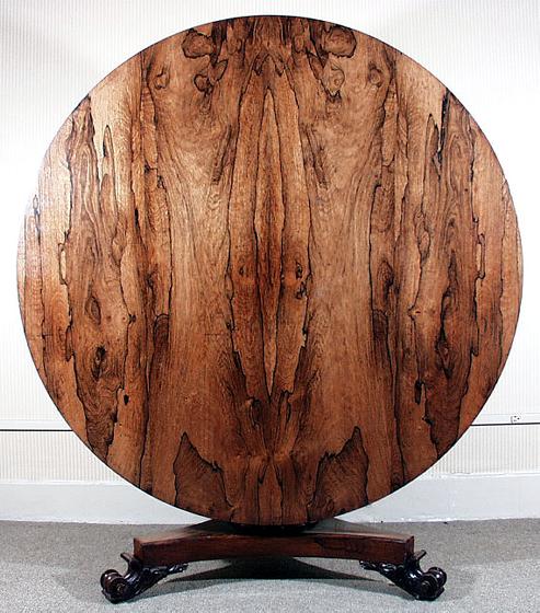 English Rosewood Circular Centre Table