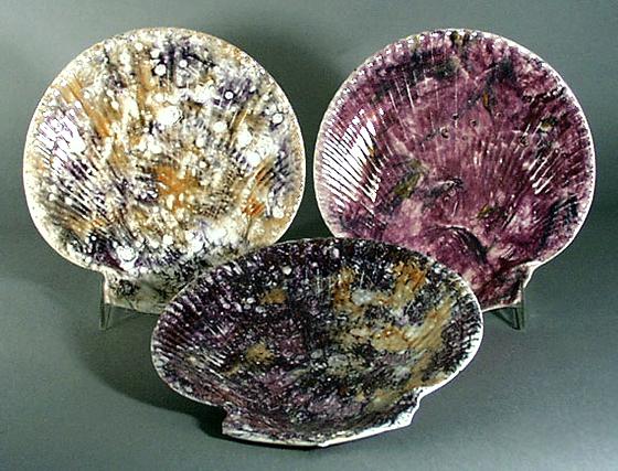 Set of 11 Wedgwood Scallop-Shell Lustre Plates