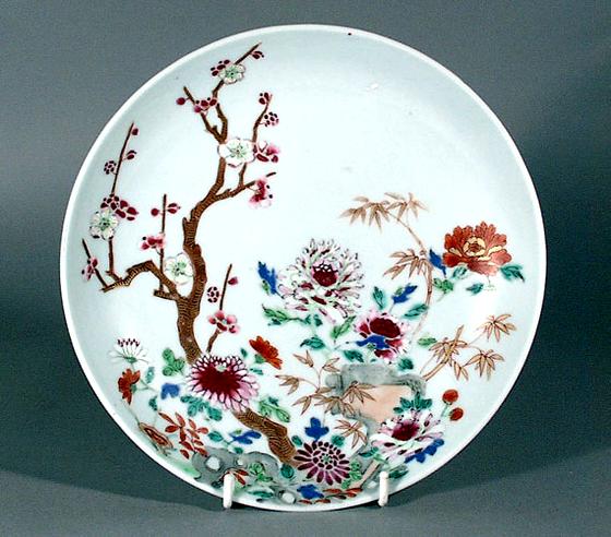 A Pair of Chinese Export Famille Rose Saucer Dish