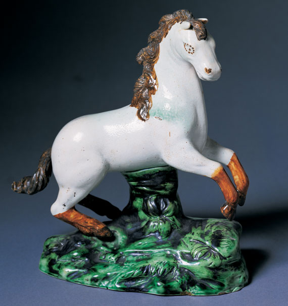 Rare English Pottery Circus Horse